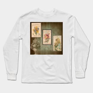 Old Time Flower Still Life Long Sleeve T-Shirt